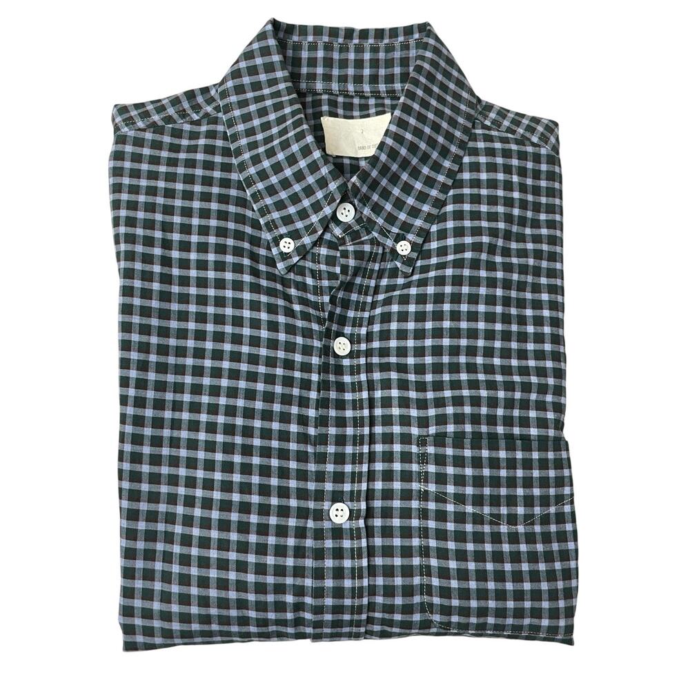 Band Of Outsiders Shirt Mens Small Multi Check Long Sleeve Button Up Slim Fit US